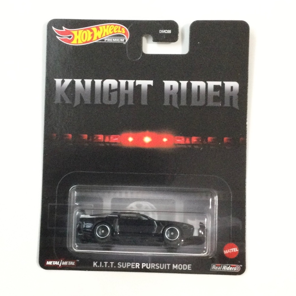 Collectible Premium HotWheels Knight Rider K.I.T.T. Super Pursuit Mode Metal NEW